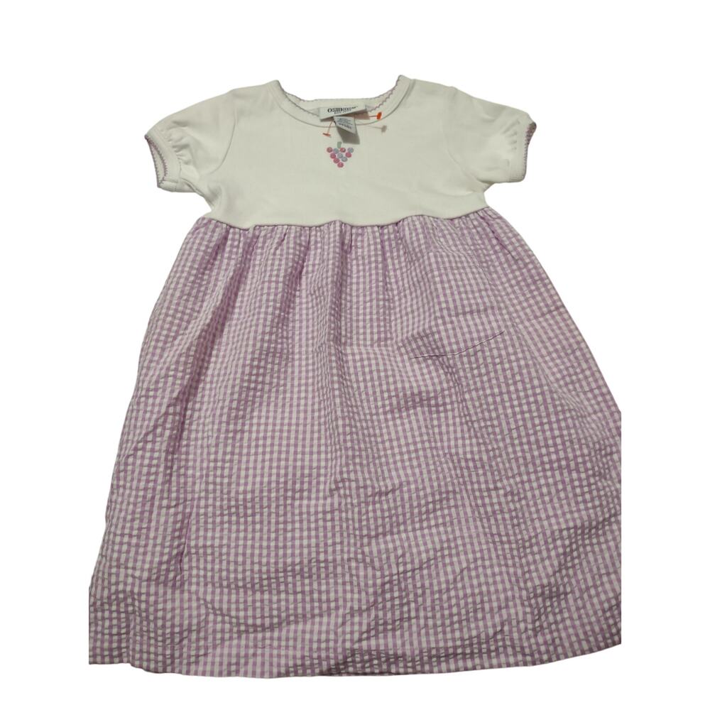 VTG Oshkosh B'Gosh Gingham Plaid Summer Dress 24 Months Classic‎ Lightweight